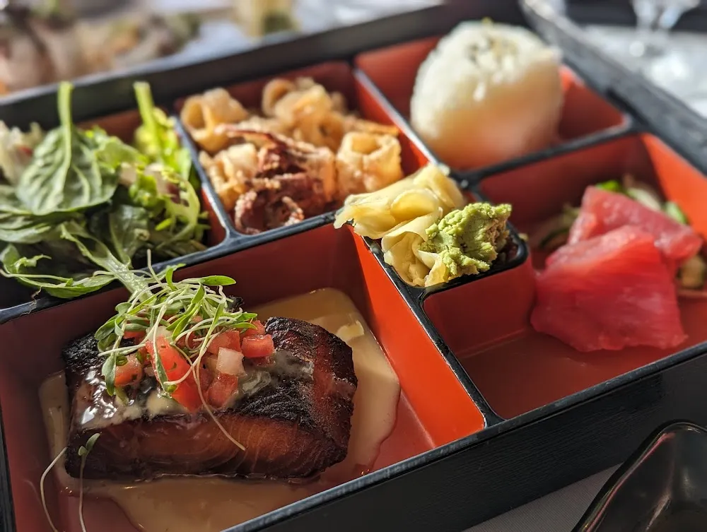 Roy's Hibachi Salmon Bento Box